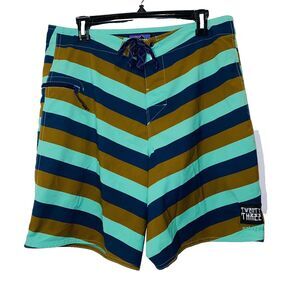 PATAGONIA Men's Twenty Three Board Shorts Chevron Swimming Trunks Size 34
